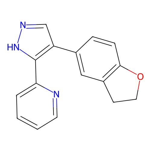 2-[4-(2,3-Dihydro-benzofuran-5-yl)-1h-pyrazol-3-yl]-pyridine structure