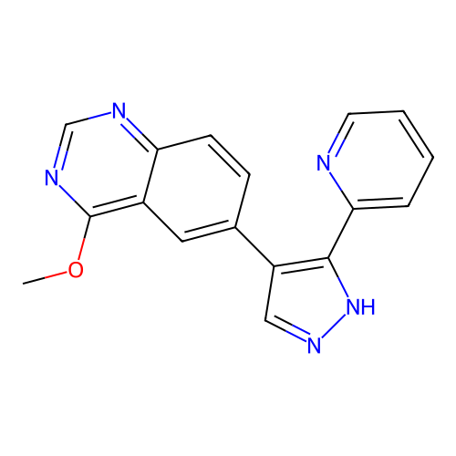 4-Methoxy-6-(3-pyridin-2-yl-1h-pyrazol-4-yl)-quinazoline structure
