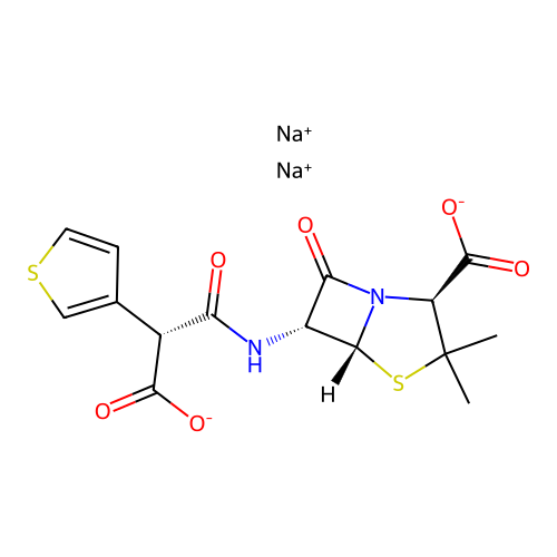 Ticarcillin Disodium structure