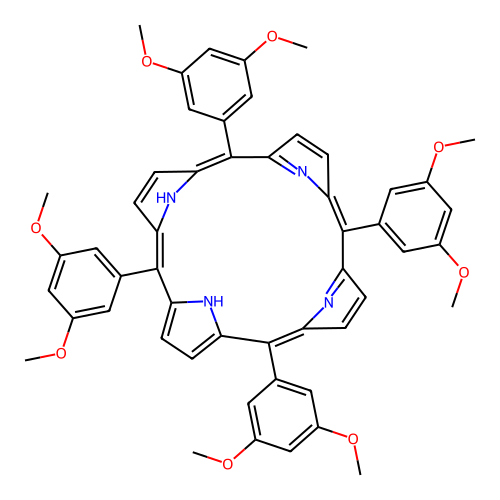 5,10,15,20-Tetrakis(3,5-dimethoxyphenyl)porphyrin structure