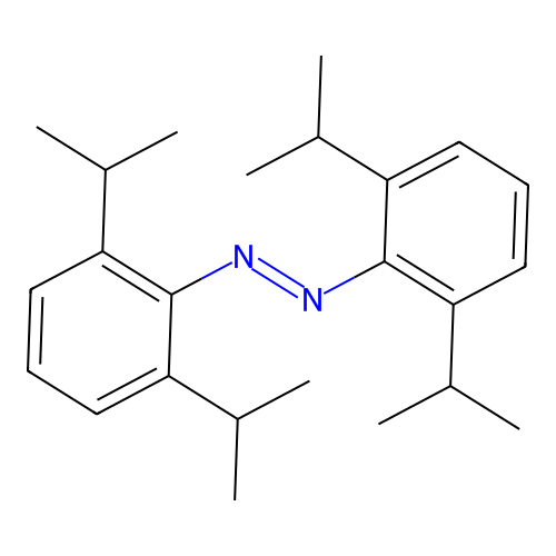 Diazene, bis[2,6-bis(1-methylethyl)phenyl]- structure