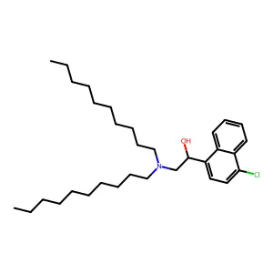 1-(4-Chloronaphthalen-1-yl)-2-(didecylamino)ethanol structure