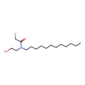 2-氯-N-十二烷基-N-(2-羟乙基)乙酰胺 structure
