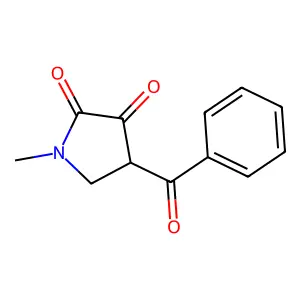 4-Benzoyl-1-methylpyrrolidine-2,3-dione structure