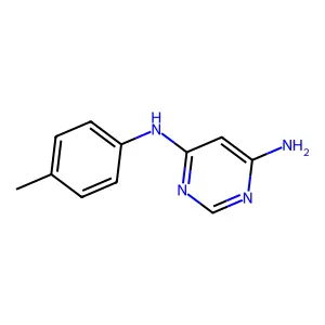 N-(4-甲基苯基)嘧啶-4,6-二胺 structure
