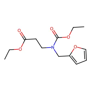 Ethyl 3-[(furan-2-ylmethyl)(ethoxycarbonyl)amino]propanoate structure