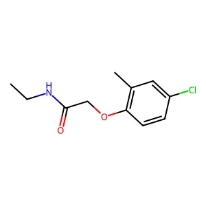 2-(4-chloro-2-methylphenoxy)-N-ethylacetamide structure