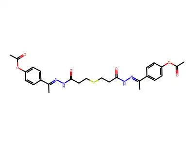 [4-[(E)-N-[3-[3-[(2E)-2-[1-(4-acetyloxyphenyl)ethylidene]hyd structure