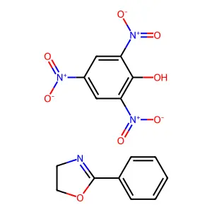 2,4,6-Trinitrophenol--2-phenyl-4,5-dihydro-1,3-oxazole (1/1) structure