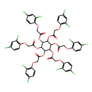 [2,3,4,5,6-pentakis[[2-(2,4-dichlorophenoxy)acetyl]oxy]cyclo structure