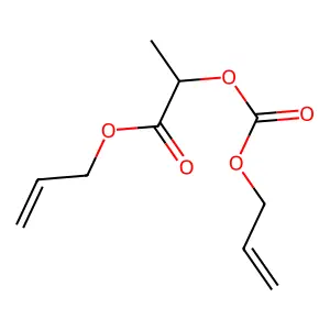 Prop-2-enyl 2-prop-2-enoxycarbonyloxypropanoate structure