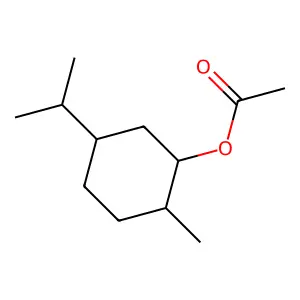 (1alpha,2alpha,5alpha)-5-(Isopropyl)-2-methylcyclohexyl acetate structure