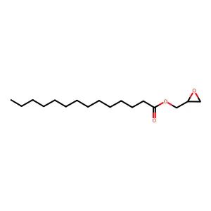 Oxiran-2-ylmethyl tetradecanoate structure