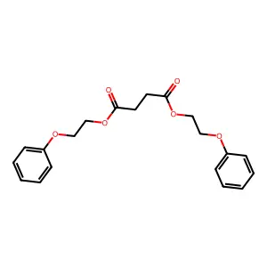 bis(2-phenoxyethyl) butanedioate structure
