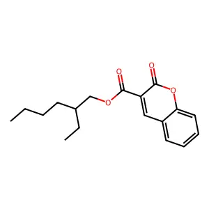 2-Ethylhexyl 2-oxochromene-3-carboxylate structure