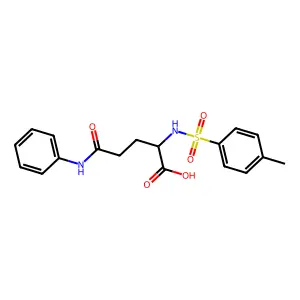5-Anilino-2-[(4-methylphenyl)sulfonylamino]-5-oxopentanoic acid structure