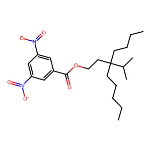 (3-Butyl-3-propan-2-yloctyl) 3,5-dinitrobenzoate structure