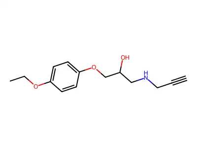 1-(4-Ethoxyphenoxy)-3-[(prop-2-yn-1-yl)amino]propan-2-ol structure