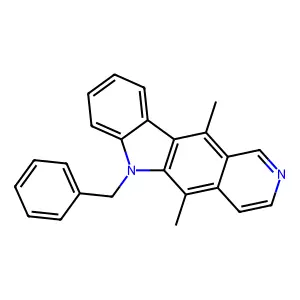 6-Benzyl-5,11-dimethyl-6H-pyrido[4,3-B]carbazole structure