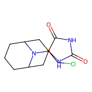 9-(2-Chloroethyl)spiro[9-azabicyclo[3.3.1]nonane-3,5'-imidazolidine]-2',4'-dione structure