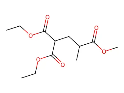 2-Ethoxycarbonyl-4-Methyl-Pentanedioic Acid 1-Ethyl Ester 5-Methyl Ester structure