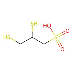 2,3-二巯基丙磺酸 structure