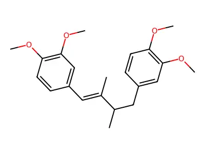 4-[(E)-4-(3,4-dimethoxyphenyl)-2,3-dimethylbut-1-enyl]-1,2-dimethoxybenzene structure
