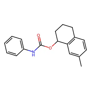7-Methyl-1,2,3,4-tetrahydro-1-naphthalenyl phenylcarbamate structure