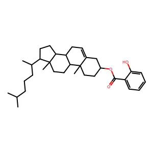 Cholest-5-en-3-yl 2-hydroxybenzoate structure