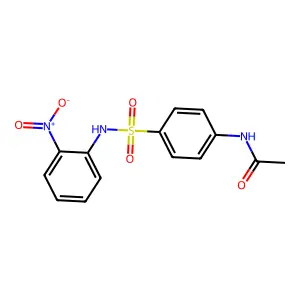 N-[4-[(2-nitrophenyl)sulfamoyl]phenyl]acetamide structure