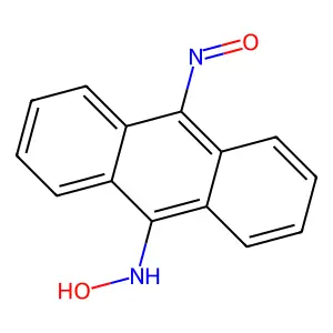 N-(10-nitrosoanthracen-9-yl)hydroxylamine structure
