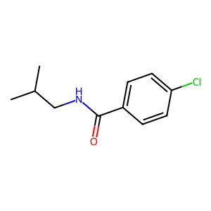 4-chloro-N-(2-methylpropyl)benzamide structure