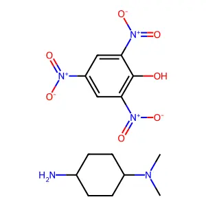 4-N,4-N-dimethylcyclohexane-1,4-diamine;2,4,6-trinitrophenol structure
