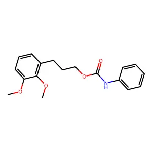 3-(2,3-dimethoxyphenyl)propyl N-phenylcarbamate structure