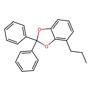 2,2-Diphenyl-4-propyl-1,3-benzodioxole structure