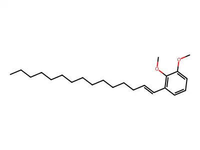1,2-Dimethoxy-3-pentadecenylbenzene structure