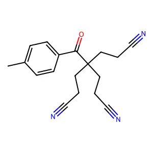4-(2-Cyanoethyl)-4-(4-methylbenzoyl)heptanedinitrile structure