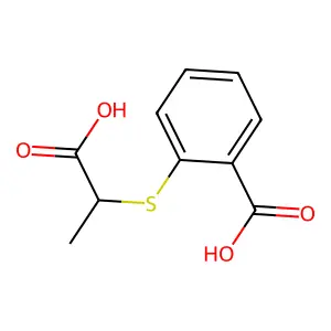 2-[(1-Carboxyethyl)sulfanyl]benzoic acid structure
