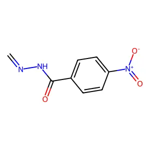 N'-亚甲基-4-硝基苯甲酰肼 structure
