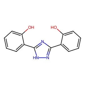 2,2'-(1H-1,2,4-triazole-3,5-diyl)diphenol structure