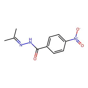 4-Nitro-N'-(propan-2-ylidene)benzohydrazide structure
