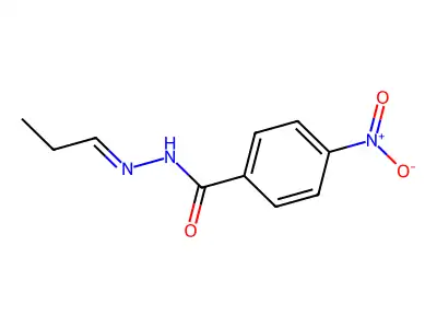 4-nitro-N-(propylideneamino)benzamide structure