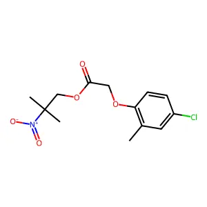 2-Methyl-2-nitropropyl (4-chloro-2-methylphenoxy)acetate structure