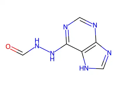 N-(7H-purin-6-ylamino)formamide structure