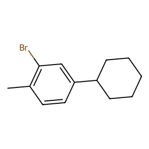 2-Bromo-4-cyclohexyl-1-methylbenzene structure