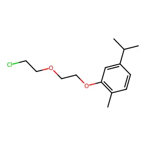 2-[2-(2-Chloroethoxy)ethoxy]-1-methyl-4-(propan-2-yl)benzene structure