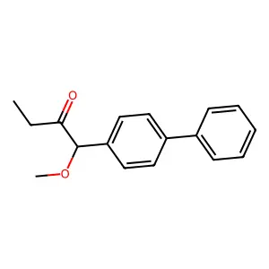 1-Methoxy-1-(4-phenylphenyl)butan-2-one structure