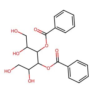 (4-Benzoyloxy-1,2,5,6-tetrahydroxyhexan-3-yl) benzoate structure