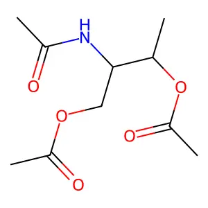 (2-Acetamido-3-acetyloxybutyl) acetate structure