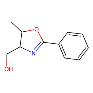 (5-Methyl-2-phenyl-4,5-dihydro-1,3-oxazol-4-yl)methanol structure